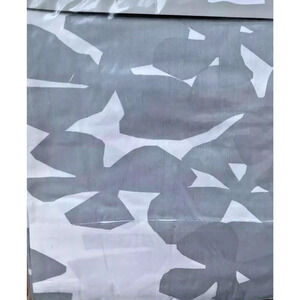 Ikea PETRA Window Drapes Curtains 57x118” Gray White Modern Cotton NEW One Pair